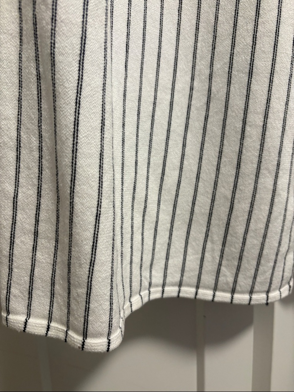 NWT [NIC+ZOE] Destination Pinstripe Wide-leg White Casual Pants Womens L or XL - Picture 10 of 10